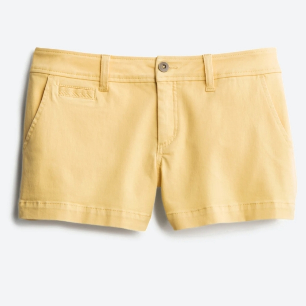 Market & Spruce Yellow Mid Rise Chino Short, 14